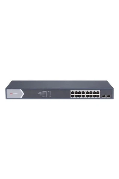 Hıkvısıon DS-3E1518P-SI 16XGE+2XGE/SFP 225W F.gigabit Poe Switch ürün görseli 1