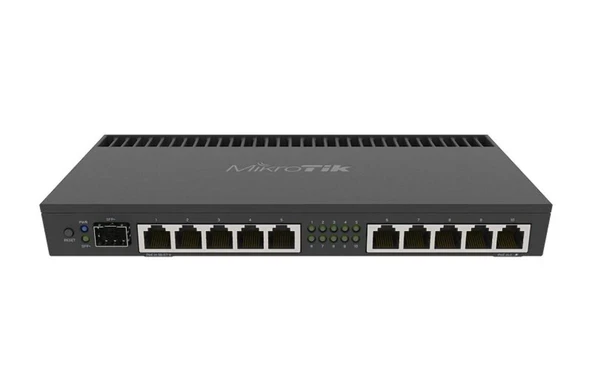 Mikrotik RB4011IGS+RM Kablolu Yönlendirici Ethernet LAN Siyah ürün görseli 1