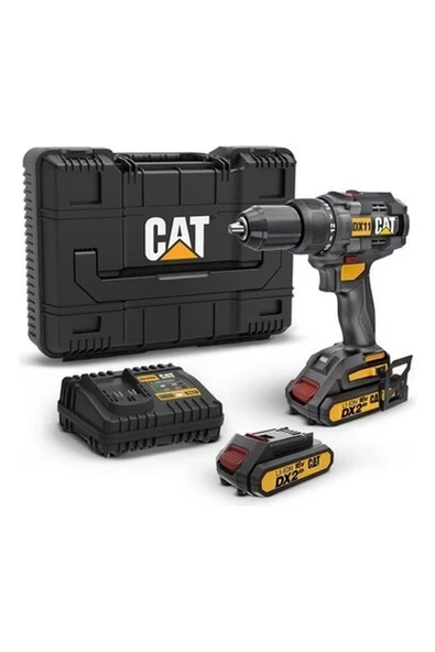 Cat DX11 Çift Akülü Şarjlı Matkap 18VOLT/2.0AH ürün görseli 1