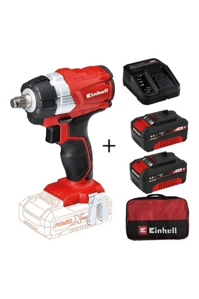 Einhell Te-Cw 18 Li Bl Akülü Darbeli Somun Sıkma + 2X4AH Starterkit + Bez Çanta ürün görseli 1