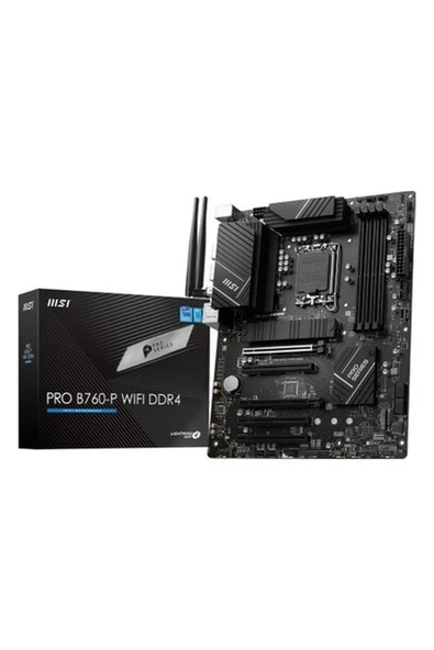 Msı PRO B760-P WIFI DDR4 Intel B760 Soket 1700 DDR4 5333(OC)MHz ATX Gaming (Oyuncu) Anakart ürün görseli 1
