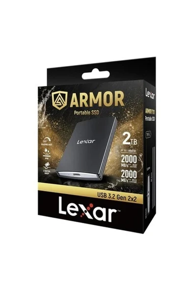 Lexar 2tb LAR700X002T-RNBNG Ext.ssd 2tb Usb3.2 GEN2X2 Up To 2000MB/S Read And 2000MB/S Wrıte ürün görseli 1