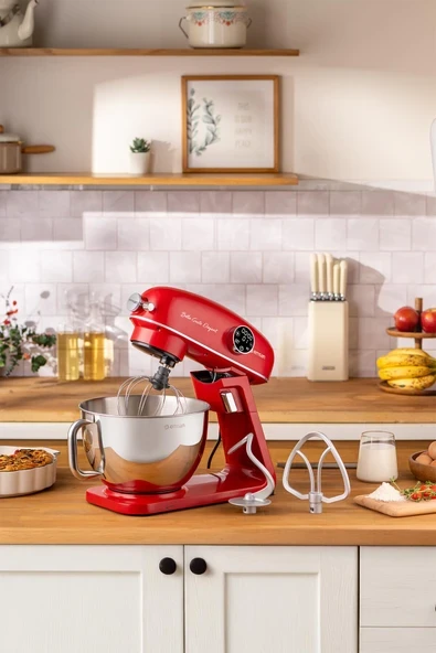 Bella Gusto Elegant Stand Mikser Kırmızı ürün görseli 1