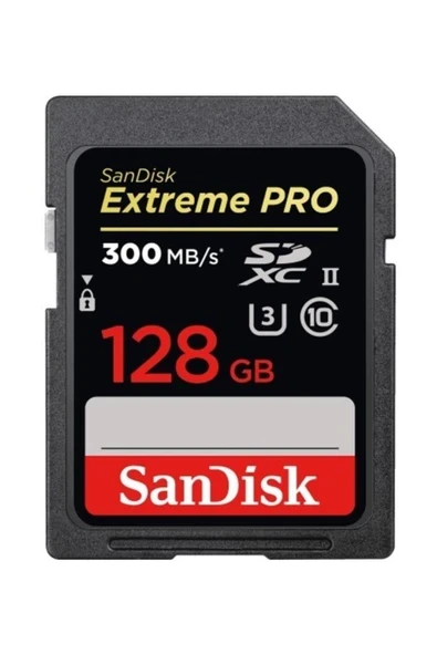 Extreme Pro 128GB 300MB/s SDHC UHS-II Hafıza Kartı SDSDXPK-128G-GN4IN ürün görseli 1