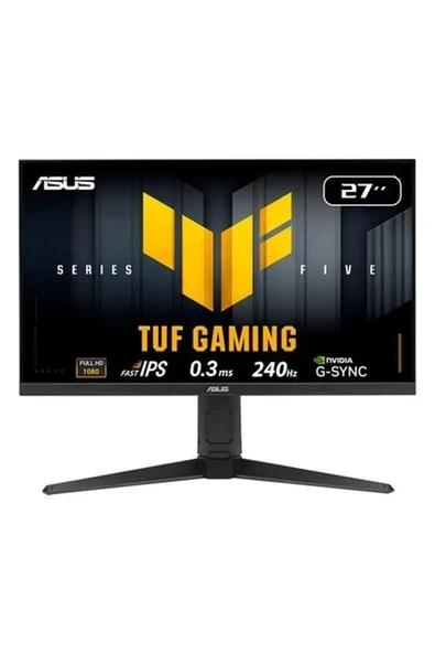 Asus Tuf Gamıng VG279QML5A 27 Fast IPS 1920X1080 0.3ms 240Hz 240Hz Dp HDMI Hoparlör Vesa 3yıl Elmb Sync, 99% Srgb, Gaming Aı, Yükseklik Ayarlı Monitör ürün görseli 1