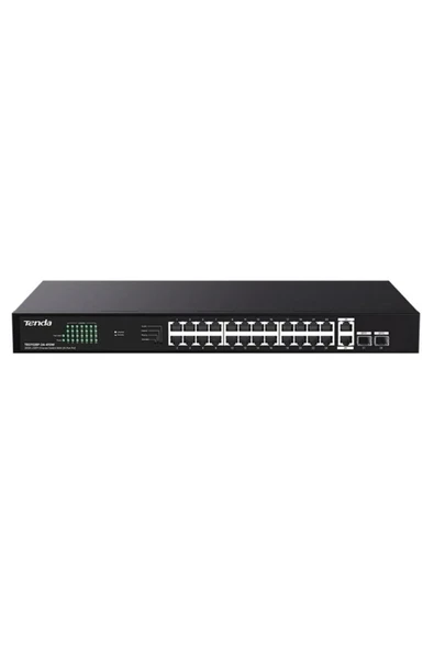 TEG1128P-24-410W 24 Port Poe+ 10-100-1000 2 Port SFP 2 Port Uplink Switch Çelik Kasa ürün görseli 1