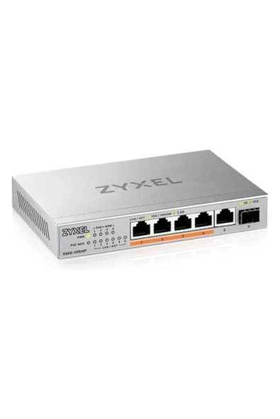 5-Port Poe 2.5g Multi-Gig Unmanaged Switch | 4x Poe++ (60W) ile @ 70W | 1x 10G Sfp+ | Masaüstü Veya Duvar Montajı ürün görseli 1