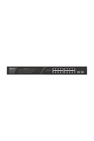 Rg-Es118Gs-P 16 Port Poe+ 10-100-1000 Mbps 2 Port Sfp 247W Switch Hub ürün görseli 1