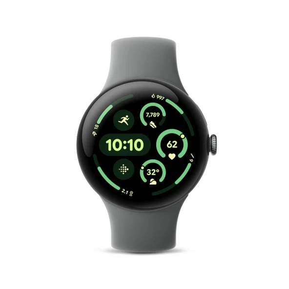Google Pixel Watch 3 (45 mm) 2024 Model - Android Akıllı Saat, Kalp Atış Hızı Takibi, Fitbit Gelişmiş Koşu, Fitness Analizleri, 24 Saat Pil - Mat... ürün görseli 1
