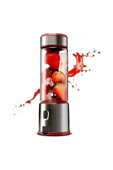 Şarjlı Blender 450 ML Paslanmaz Blender Buz Kırıcılı Smoothie Blender SPow Taşınabilir Şarjlı ürün görseli 1