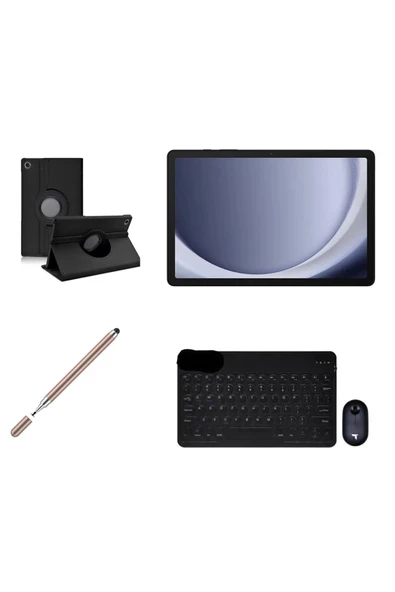 Galaxy Tab A9+ 11''İNCH (PLUS) 8/256GB TABLET+GOLD KALEM+SİYAH KILIF+SİYAH KLAVYE MOUSE+KIRILMAZ CAM ürün görseli 1