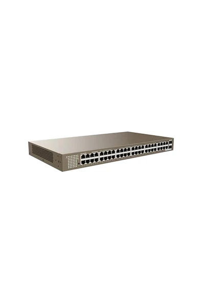 Tenda TEG1050F 48 Port 10-100-1000 Mbps + 2 Port Sfp Switch Çelik Kasa Rack Mount ürün görseli 1