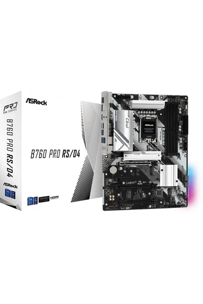 Asrock B760 PRO RS DDR4 5333 MHz (OC) LGA1700 ATX Anakart ürün görseli 1