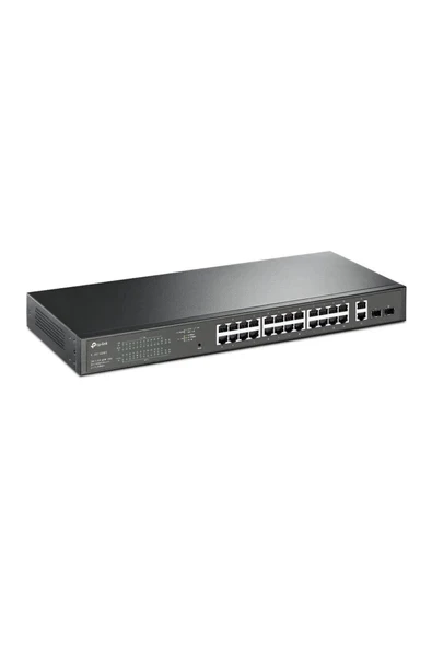 24 Port 10-100-1000 Poe+ Switch 2 Port Sfp Çelik Kasa Rack Mount Tl-sg1428pe ürün görseli 1