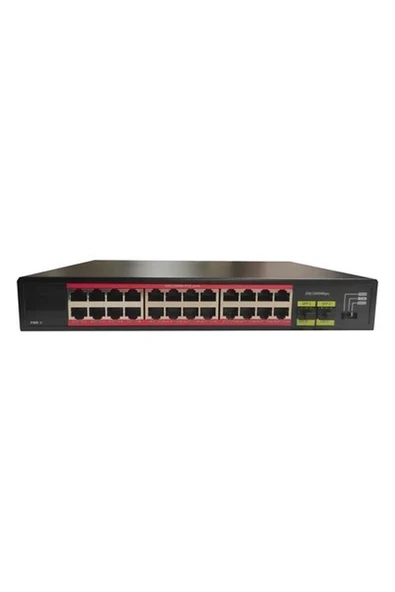 Tıwox TP-G2420-POE300W 24 Port Gıgabıt +2x Gıgabıt Sfp Uplınk Rackmount Poe Swıtch (Realtek Chıpset) ürün görseli 1