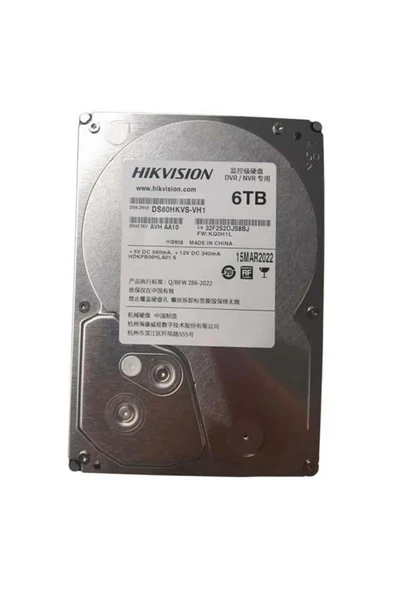 3.5\" 6TB DS60HKVS-VX1 5400 RPM 128MB SATA-3 Güvenlik Diski ürün görseli 1