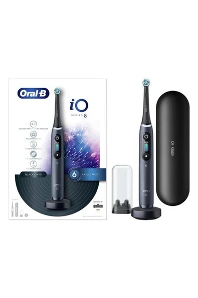 Oral-B iO 8 Şarjlı Diş Fırçası - Siyah ürün görseli 1