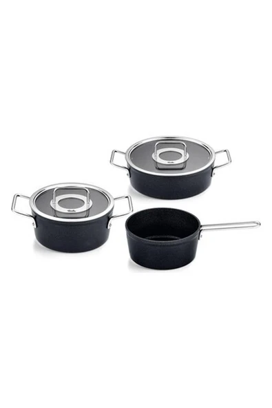 Fissler Adamant Cam Kapak 5 Parça Tencere Seti ürün görseli 1