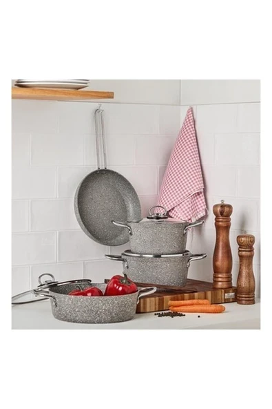 Cookplus Biogranit Alfa 7 Parça Tencere Seti ürün görseli 1