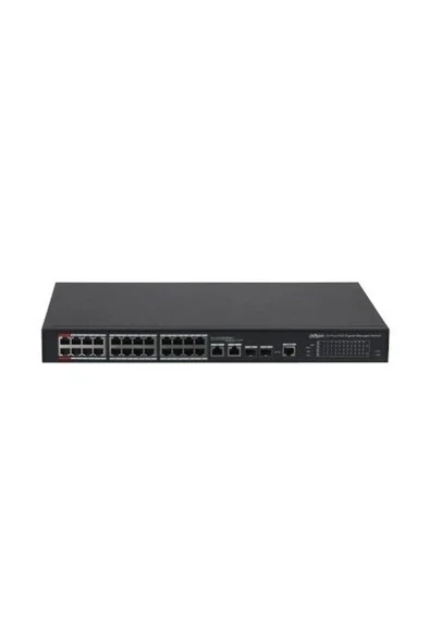 Dahua PFS4226-24GT2GF-240-V2 24 Port Poe Gigabit Switch ürün görseli 1