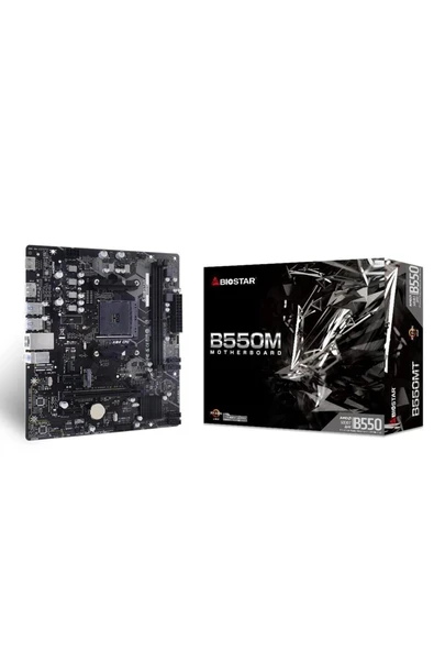 Biostar B550MT Ddr4 4400MHZ S+V+Gl Am4 Micro Atx Anakart ürün görseli 1