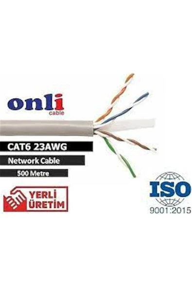ER-6002 U-UTP 23 AWG CCA CU 500 Metre Cat6 Kablo ürün görseli 1