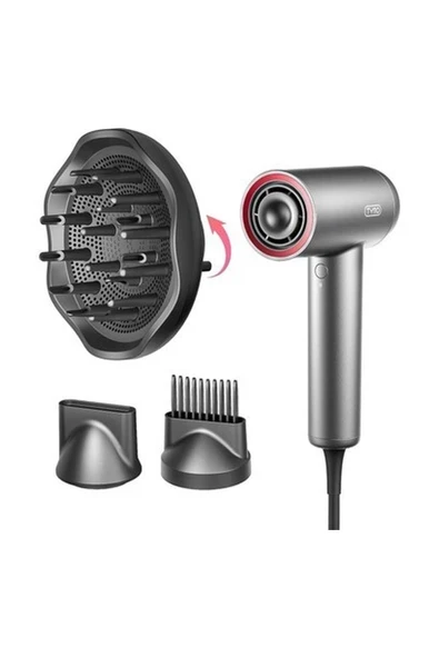 Aırhype Lite Iyonik Saç Kurutma Makinesi, Hızlı Kurutma, Difüzörlü, Isı Hasarsız 110.000 Rpm ürün görseli 1