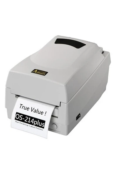 ARGOX OS-214 PLUS 203DPI TERMAL TRANSFER USB+SERİ + PARALEL(LPT) BARKOD YAZICI (RİBONLU KULLANIM) ürün görseli 1