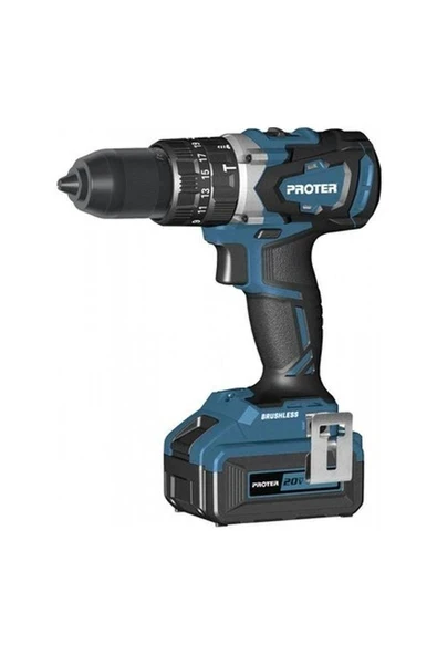 Proter Pst 740 Bl Kömürsüz Darbeli Şarjlı Matkap 20 V 4.0 Ah Çantalı 2yılgaranti ürün görseli 1