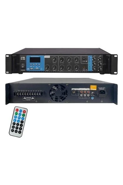 H-Pro TA-350 6 Bölge Anfi Mixer 350 Watt Trafolu Bluetooth USB ürün görseli 1