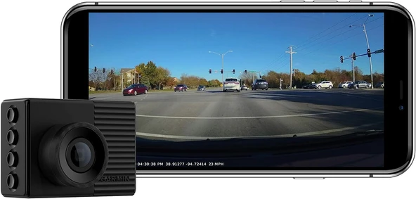 Garmin Dash Cam 56, Wide 140-Degree Field of View in 1440P HD, 2" LCD Ekran ve Ses Kontrolü, Otomatik Olay Tespiti ve Kayıt İzlenmesi ile Çok Compact ürün görseli 1