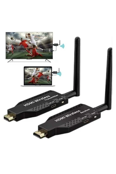 Powermaster Pm-19864 5.8G Kablosuz Hdmı Görüntü Aktarıcı 50 Metre Wireless Uzatıcı ürün görseli 1