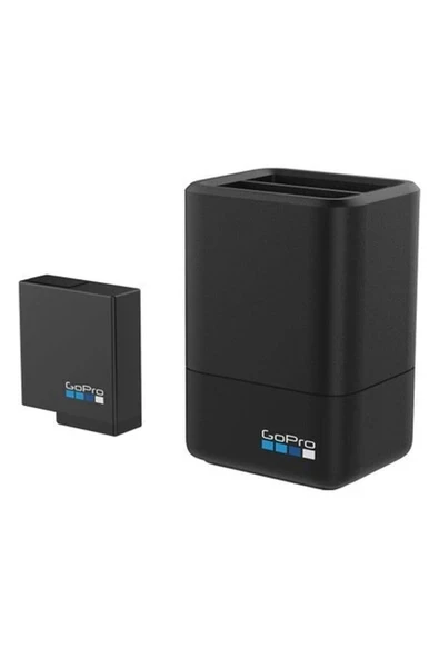 Gopro Dual Battery Charger With Rechargeable Battery For Max 360 Camera ürün görseli 1