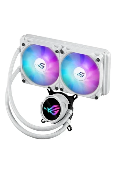 Asus Rog Strix Lc Iıı 240 Argb White Edition 240MM Işlemci Sıvı Soğutucusu Beyaz 90RC00S2-M0UAY0 ürün görseli 1