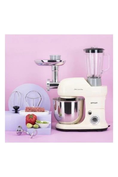 Emsan Bella Gusto Maxi Krem Stand Mikser Mutfak Şefi 1300W 5 Lt ürün görseli 1