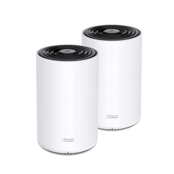 TP-Link Deco Tri Band Mesh WiFi 6 Sistemi(Deco X68) - 5500 Metrekareye kadar alanı kapsar. Ft.Tüm Ev Kapsamı, Kablosuz Yönlendiricilerin ve Genişleticilerin Yerini Alır, 2'li Paket ürün görseli 1