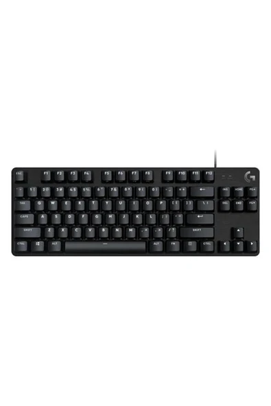 G G413 Se Tkl Kablolu Oyuncu Klavyesi, Dokunsal Mekanik Anahtarlar, Arkadan Aydınlatmalı, Windows, Macos ile Uyumlu, Siyah ürün görseli 1