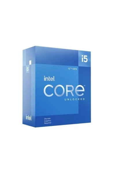 CORE i5 12600KF 20MB 10çekirdekli VGA YOK 1700p 125w Kutusuz +Fansız ürün görseli 1
