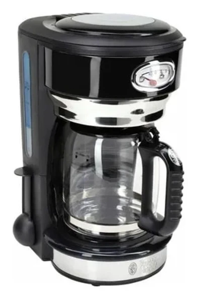 Russell Hobbs Retro Klasik Noir Kahve Makinesi Cam Sürahili Siyah (Black) ürün görseli 1
