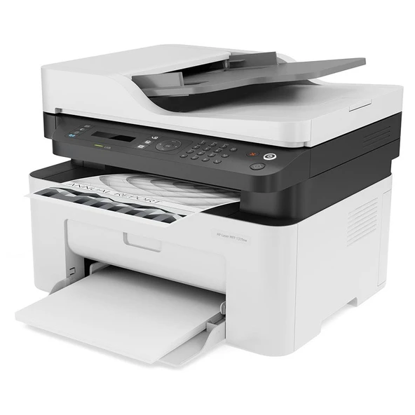 HP LASER 137FNW ÇOK FONKSİYONLU FAKS / ADF / DUBLEKS KABLOSUZ MONO LAZER YAZICI ürün görseli 1
