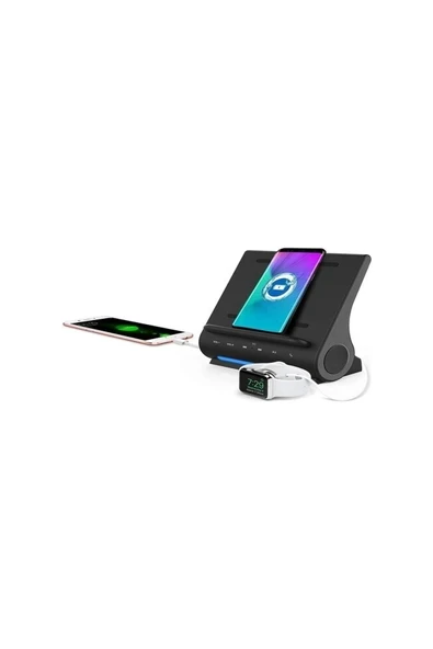 Dockall D115 Kablosuz Hızlı Şarjlı Şarj Özellikli Bluetooth Premium Hoparlör Siyah ürün görseli 1