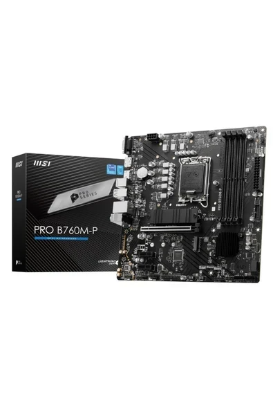 Pro B760m-p Intel B760 Soket 1700 Ddr5 6800(OC)mhz Matx Gaming (OYUNCU) Anakart ürün görseli 1