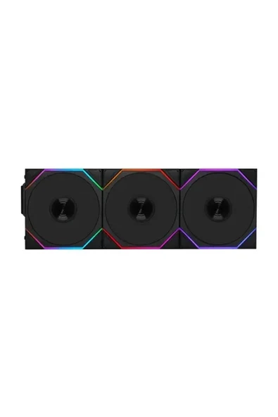 Lıan Lı Unı Fan Tl Wıreless 3X120MM Rgb Sıyah Kasa Fanı (G99.12TL1W3B.00) ürün görseli 1