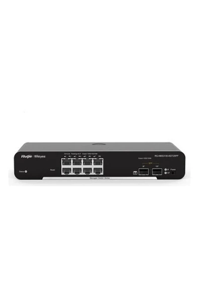 Ruijie RG-NBS3100-8GT2SFP 8-Port Gigabit L2 Managed Switch, 8 Gigabit RJ45 Ports,2 SFP Slots ürün görseli 1