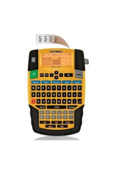 Dymo Rhinopro 4200, Elde Taşınır Endüstriyel Etiketleme Makinesi (6/9/12/19 mm Rhino Şeritlerle Uyumlu Kullanım) - S0955990 ürün görseli 1