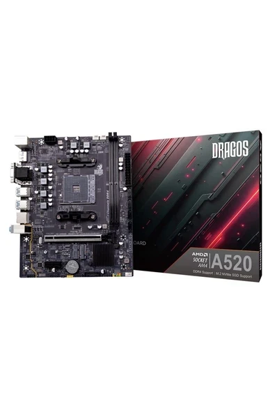 Dragos A520 D4 Sata 4600MHZ DDR4 Am4 Matx Anakart ürün görseli 1