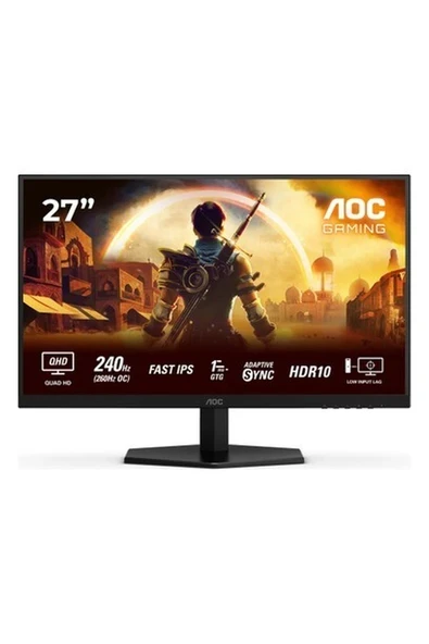 Aoc Q27G42ZE 27" 260Hz (Oc) 1ms HDMI Dp Adaptivesync HDR10 Qhd Fast IPS Gaming Monitör ürün görseli 1