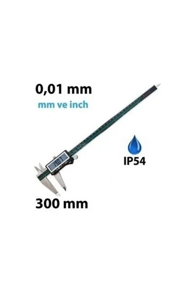 Dasqua 2310-7115 Dijital Kumpas 0-300 mm (IP54 Korumalı) ürün görseli 1