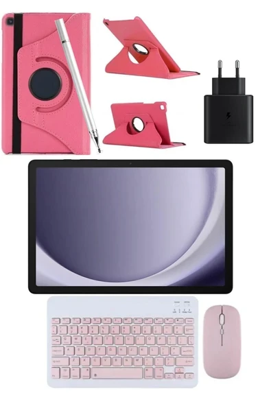 Galaxy Tab A9+ PLUS 8gb 256gb 11'' TABLET+PEMBE KILIF+KALEM+PEMBE KLAVYE+MOUSE+ŞARJ BAŞLIĞI ürün görseli 1