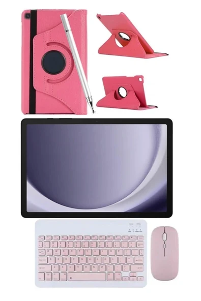 Galaxy Tab A9+ PLUS 8gb 256gb 11'' TABLET+PEMBE KILIF+KALEM+PEMBE KLAVYE+MOUSE ürün görseli 1